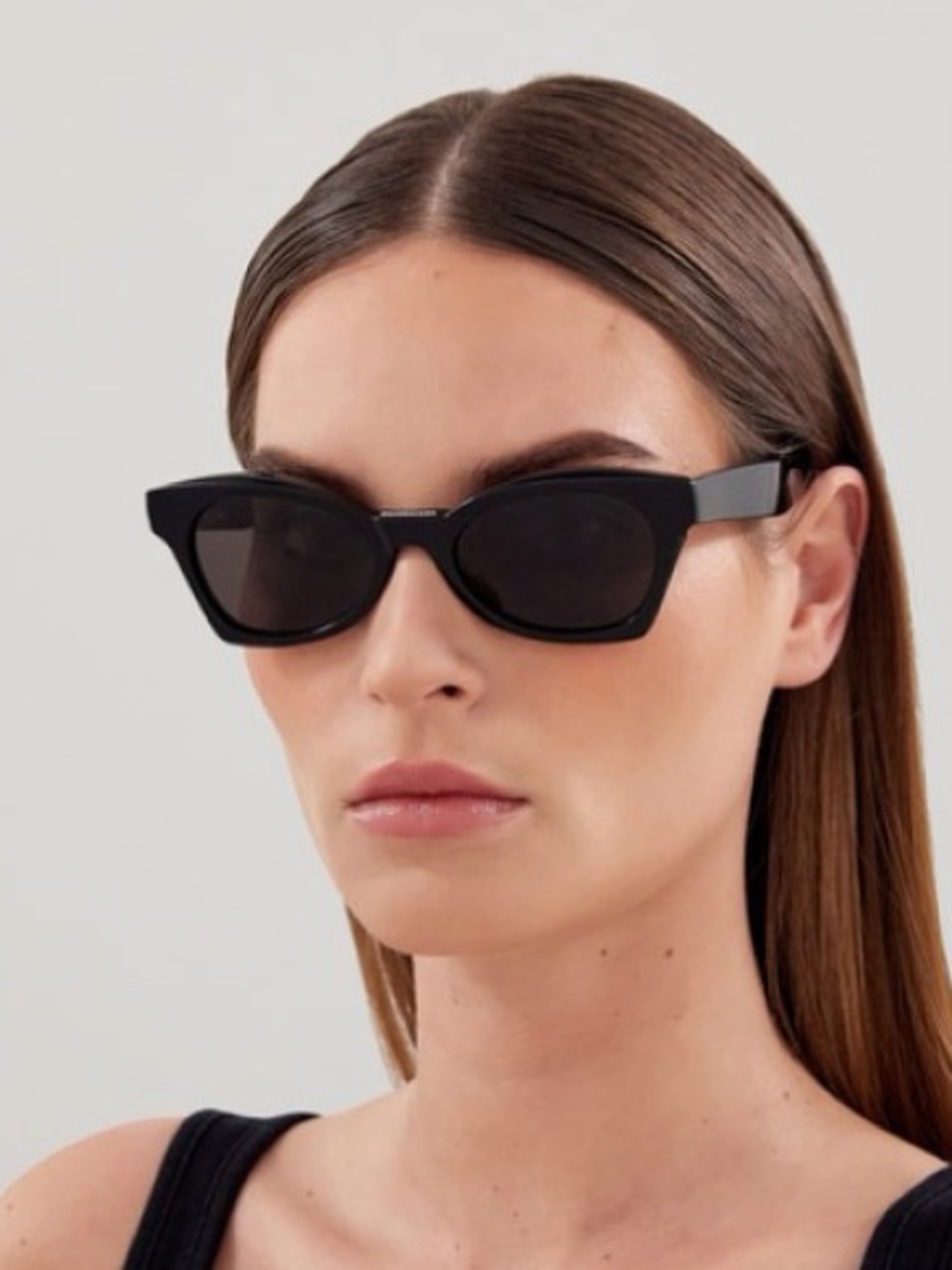 Balenciaga Women's BB0230S Cat Eye Sunglasses Black Like New